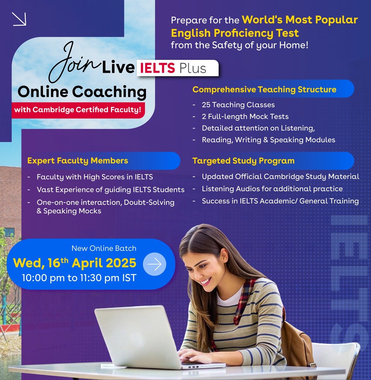 Ascend Global Educare - Hosur Join Live IELTS Plus Online Coaching