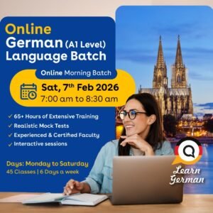 Ascend Global Educare - Hosur Online German A1 Level (7th Feb)